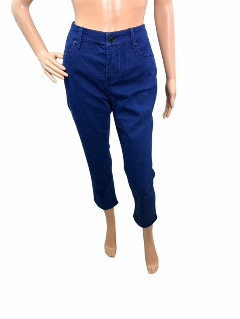 Chicos Women’s Size Small  So Slimming Girlfriend Ankle Crop Denim Jeans